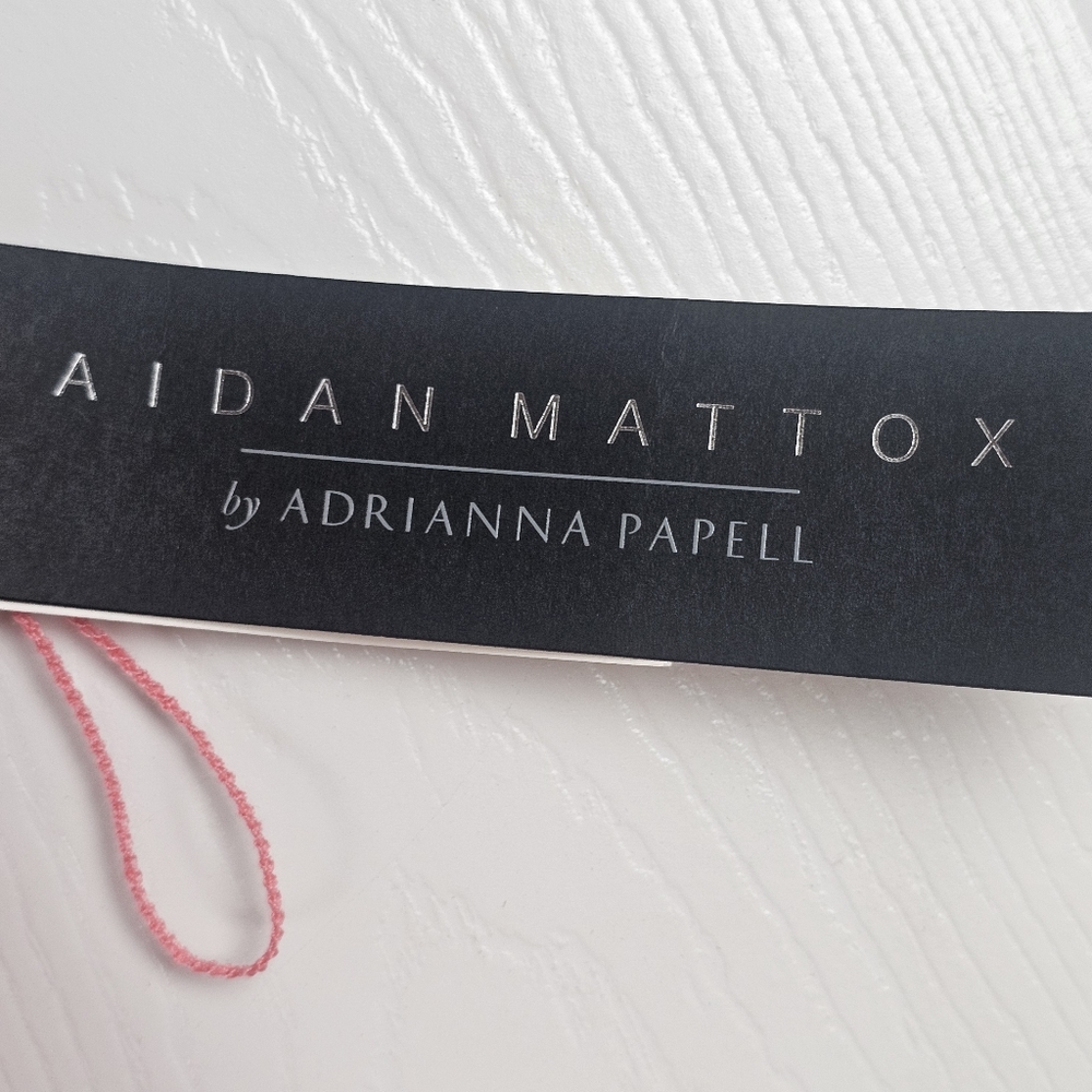Adrianna‎ Papell Aidan Mattox NWT Floral Applique Embroidered Mermaid Gown 16 - Picture 10 of 16